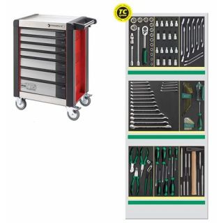 Stahlwille - Gereedschapswagen wit met 124-dlg. set