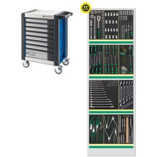 Stahlwille - Gereedschapswagen blauw met 180-dlg. set