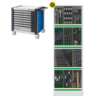 Stahlwille - Gereedschapswagen blauw met 180-dlg. set