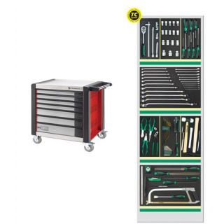 Stahlwille - Gereedschapswagen rood met 110-dlg. set