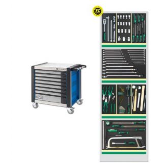 Stahlwille - Gereedschapswagen blauw met 110-dlg. set