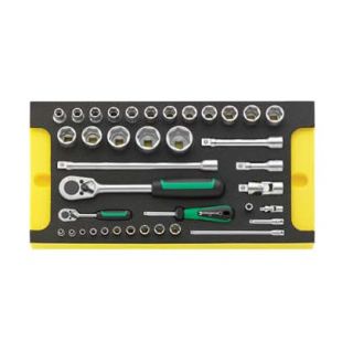 Stahlwille - 1/4" + 1/2" Doppenset zeskant in TCS