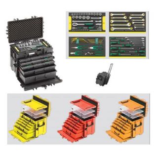 Stahlwille - Mobiele gereedschapskoffer + set 89-dlg, Geel
