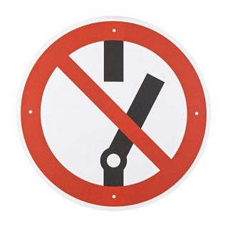 Stahlwille - Verbodsbord contact, 200mm