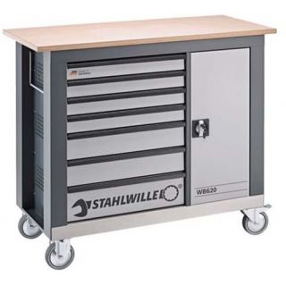 Stahlwille - Mobiele werkbank met 7 laden, antraciet