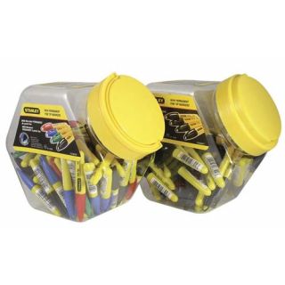 Stanley - Markeerstift Mini Rd/Grn/Bl/Zw (x72)