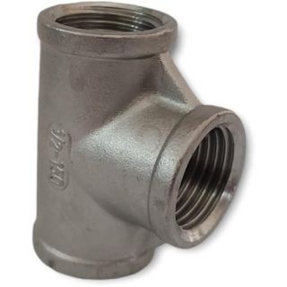 Huismerk - Rvs T-stuk 3x binnendraad, 3/8"