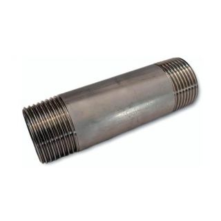 Huismerk - Rvs pijpnippel 2x buitendraad, 1.1/2''x 120mm