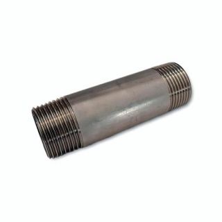 Huismerk - RVS 316 pijpnippel 2x buitendraad, 1.1/4''x80mm