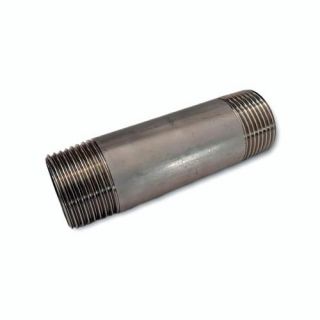 Huismerk - Rvs 316 pijpnippel 2x buitendraad, 1.1/2' x 80mm