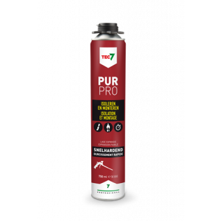 Tec7 - PUR Pro isolatie en montageschuim, 750ml.
