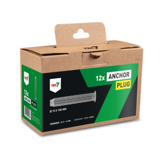 Tec7 - Anchor Plug M15x100mm (doosje 12 stuks)