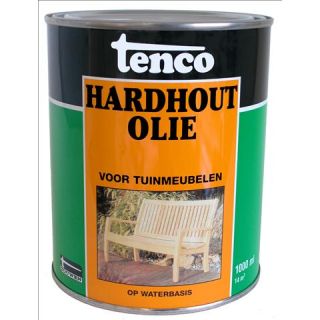 Tenco hardhoutolie voor tuinmeubelen waterbasis, 1ltr.