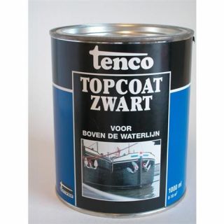 Tenco topcoat zwart, 25ltr.