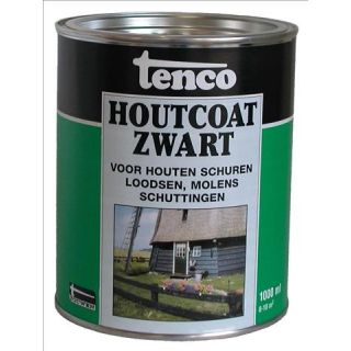 Tenco houtcoat teervrij zwart, 2,5ltr.