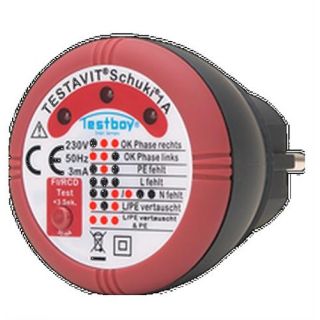 Testboy - TESTAVIT Stekkerdoos- en aardlektester Schuki 1A