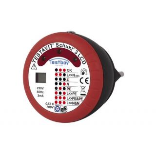 Testboy - TESTAVIT Stekkerdoos-tester Schuki 3LCD