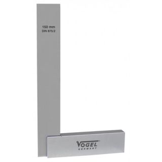 Vogel - Blokwinkelhaak DIN 875 GG/2, gepolijst 150x100mm