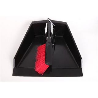 Vero - Stofblik extra groot met nylon handveger puinblik