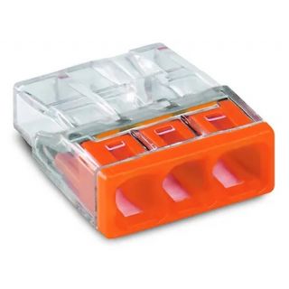 Wago - 3-voudig lasklem mini 0.5-2.5mm² oranje
