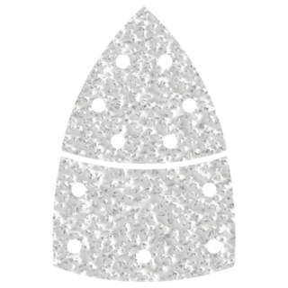 Wolfcraft - Zelfhechtende 3-kant schuurbladen 2-delig, K80