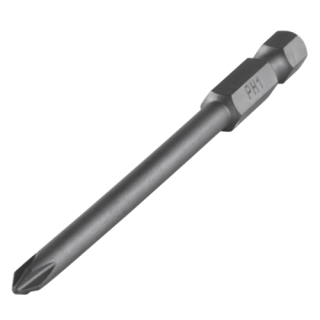 Wolfcraft - 1/4" Solid-bit, extra lang, kruiskop PZ.1x89mm