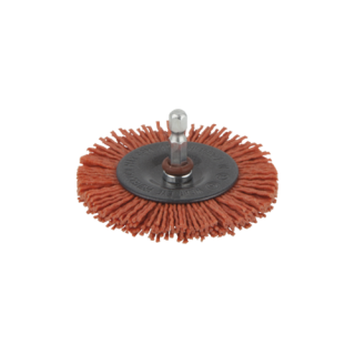 Wolfcraft - Nylondraad-schijfborstel, agressief, 75mm