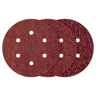 Wolfcraft - Set klittenbandschijven voor hout/metaal, Ø150mm