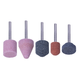 Wolfcraft - Set keramische slijpstenen schacht=3mm, 5-dlg.