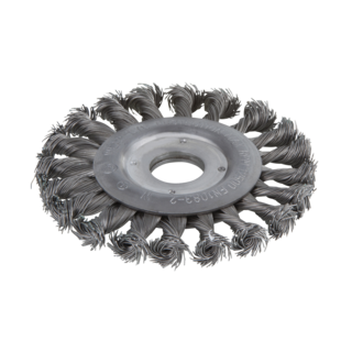 Wolfcraft - Draadborstel met gevlochten draad, 115x22,22mm