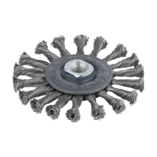Wolfcraft - Draadborstel met gevlochten draad, 115mm x M14