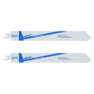 Wolfcraft - Reciprozaagblad bimetaal zeer fijn, 2-st.