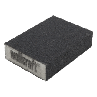 Wolfcraft - Schuurspons, 67x97x25mm, korrel 80, 120