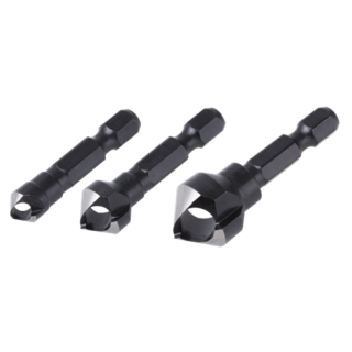 Wolfcraft - Dwarsgatverzinkboren, 6-kant schacht 8, 12, 16mm