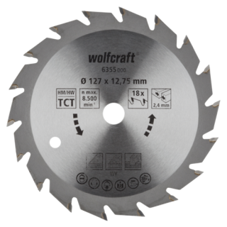 Wolfcraft - HM-Cirkelzaagblad, 20t, ø150x20x2,4mm