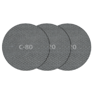 Wolfcraft - Zelfklevend stramien K80,120,220 Ø125mm