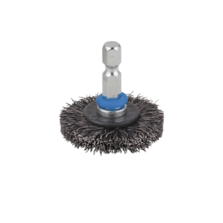 Wolfcraft - Schijf-draadborstel, 75x7x15mm