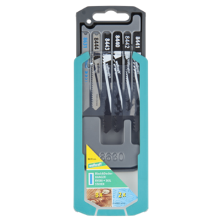 Wolfcraft - Decoupeerzaagbladen U-schacht, 10-delig