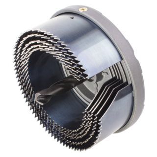 Wolfcraft - Gatzaag-set, ø68, 74, 80, 90, 100mm