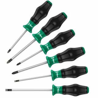 Wera - Schroevendraaierset SL + PH + PZ, 6-dlg