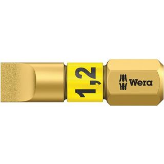 Wera - 1/4" Schroefbit BiTorsion sleufkop, 1,2x6,5x25mm