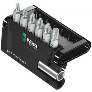 Wera - 1/4" Mini-Check Bitset Pozidriv Bits + Houder, 6-dlg