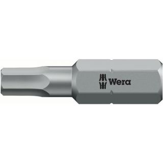 Wera - 1/4" Schroefbit Inbus met gaatje, 5,0x25mm