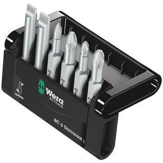 Wera - 1/4" Mini-Check bitset SL + PH + PZ, 50mm, 6-dlg
