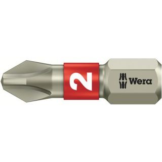 Wera - 1/4" RVS Schroefbit Phillips, PH.2x25mm