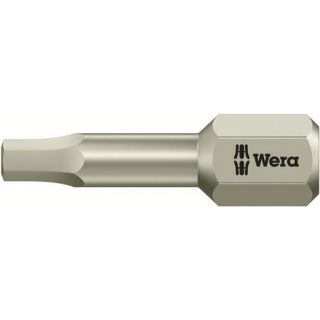 Wera - 1/4" RVS Schroefbit Inbus, 9/64"x25mm