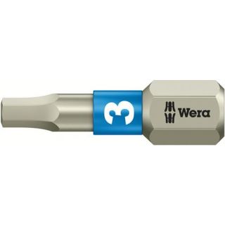 Wera - 1/4" RVS Schroefbit Inbus, 3,0x25mm