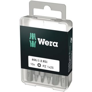 Wera - 1/4" Schroefbit Pozidriv, 10-st PZ.1 DIY-Bits
