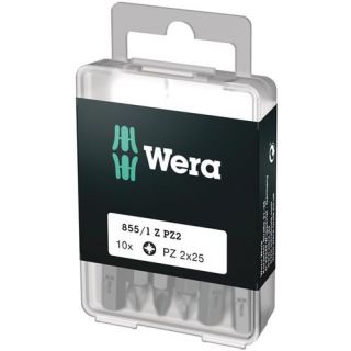 Wera - 1/4" Schroefbit Pozidriv, 10-st PZ.2 DIY-Bits