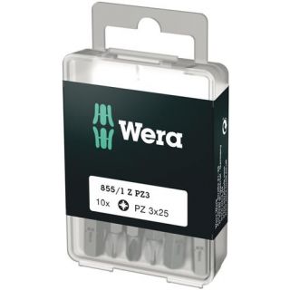 Wera - 1/4" Schroefbit Pozidriv, 10-st PZ.3 DIY-Bits